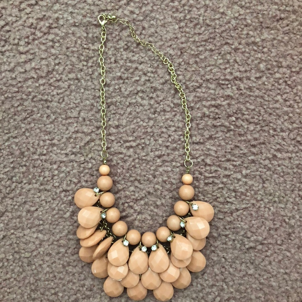 Peach colored necklace